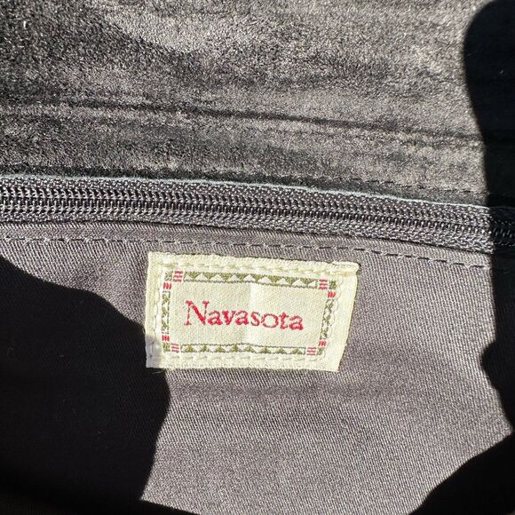 Vintage Navasota Purse Leather Brown‎ Crossbody Buckle Exotic Classic - Picture 7 of 11